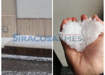 Maltempo. La città di Avola “imbiancata” dalla grandine