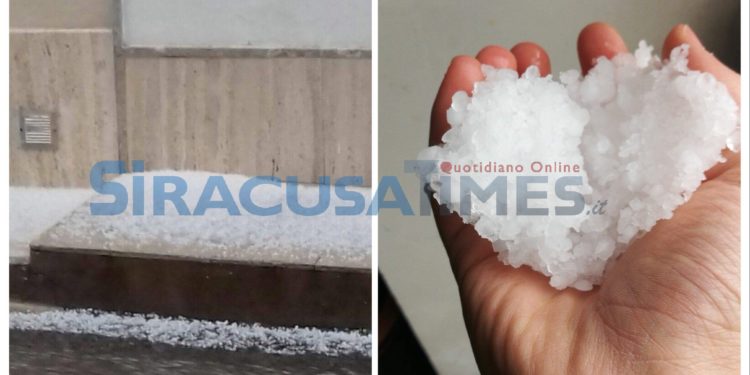 Maltempo. La città di Avola “imbiancata” dalla grandine