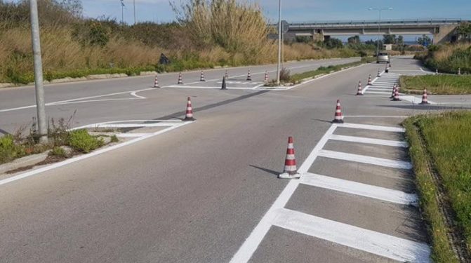 Avola, circonvallazione: in corso i lavori di manutenzione e installazione della nuova segnaletica