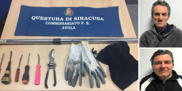 Avola. Tentano un furto in un’attività commerciale, sorpresi dalla Polizia: arrestati