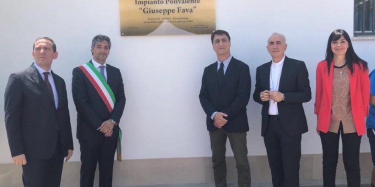 Avola, intitolato a Giuseppe Fava il campo sportivo polivalente