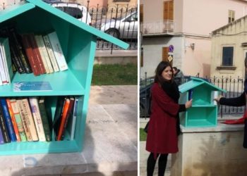 Avola, inaugurato un book sharing in piazza Trieste: l’insolita idea che promuove la cultura