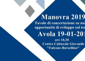 Avola, Manovra 2019: sabato un tavolo di concertazione su nuove opportunità di sviluppo