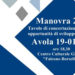 Avola, Manovra 2019: sabato un tavolo di concertazione su nuove opportunità di sviluppo