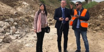 Cantieri nell’autostrada Siracusa-Gela, sopralluogo della deputata Cannata e dell’assessore Falcone
