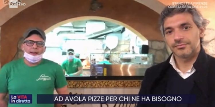 “La pizza per chi ne ha bisogno”. L’iniziativa solidale di una pizzeria avolese a “La Vita in Diretta” di Rai1