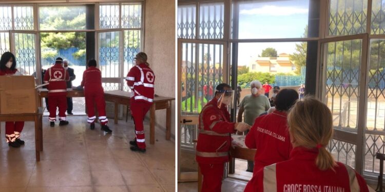 Avola, la Croce Rossa al lavoro per la distribuzione delle mascherine gratuite