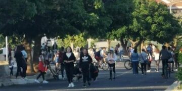 Avola, liberi tutti alla pista ciclabile: assembramenti e senza mascherine